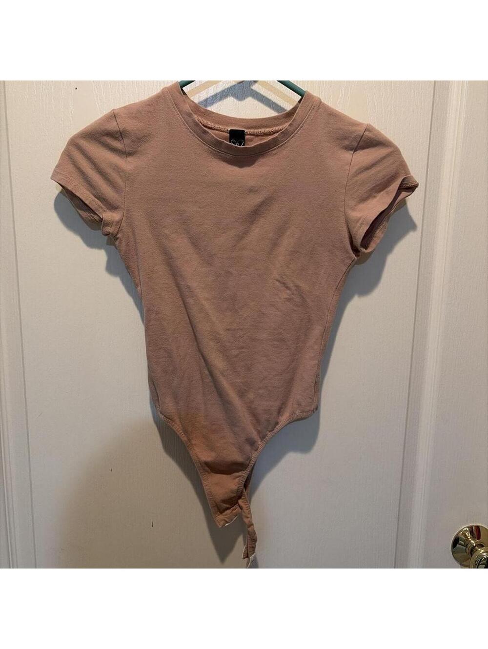 Windsor Women's Pink and Tan Bodysuit